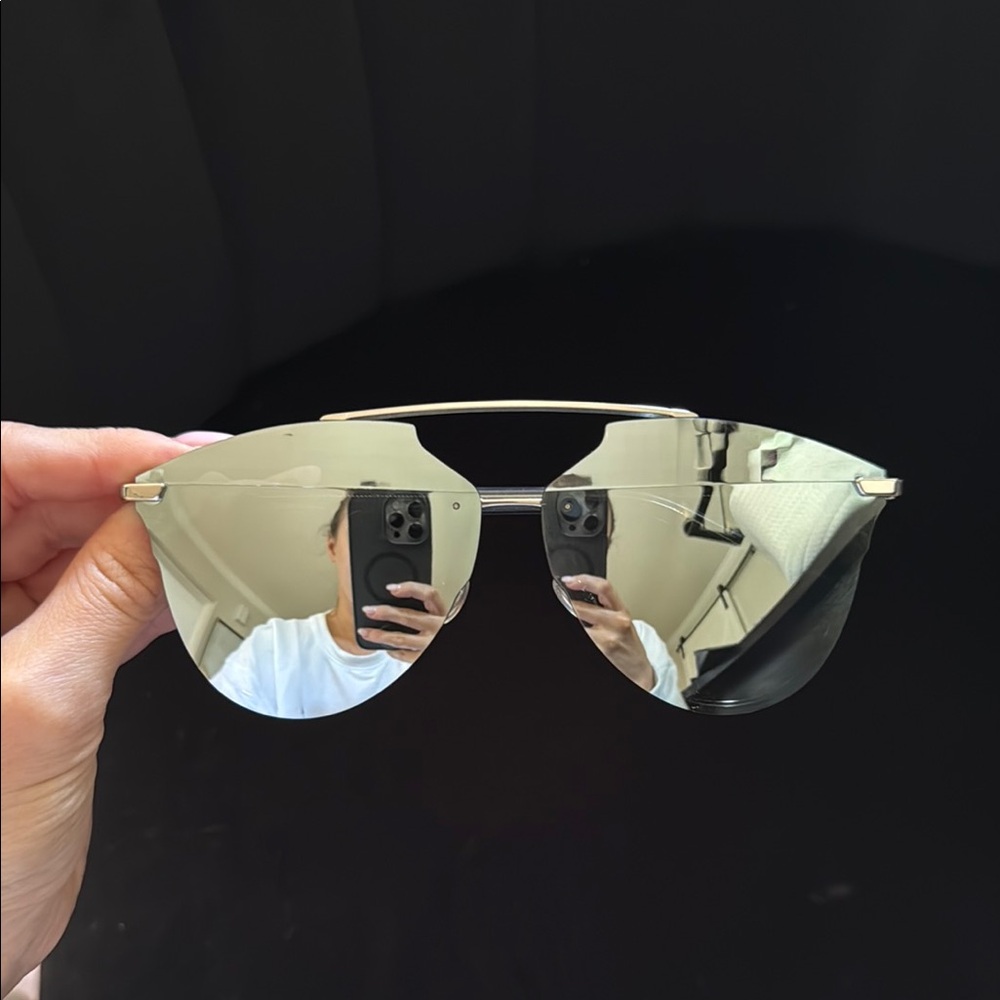 Dior Silver Mirrored Sunglasses